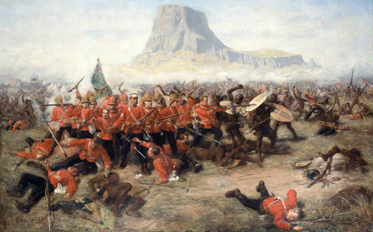 Charles Edwin Fripp painting of the Battle of Isandlwana, 22 January 1879
