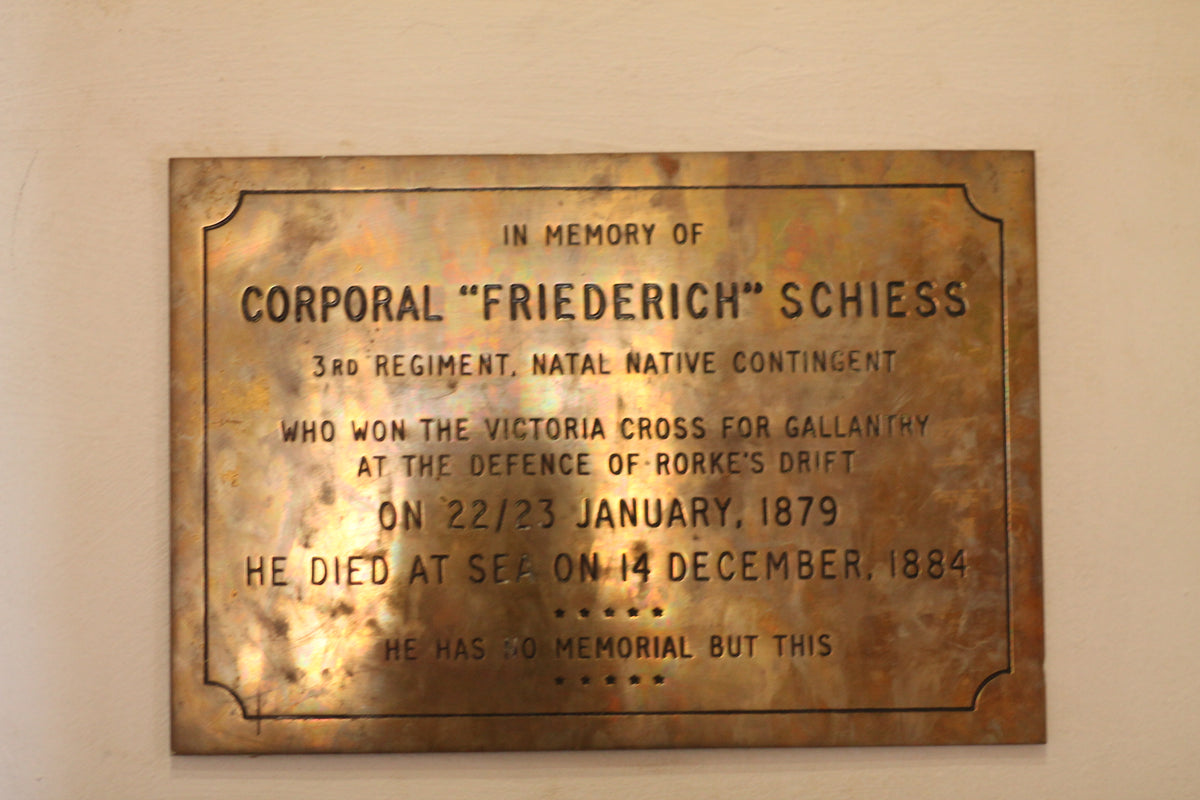 Memorial to Christian Ferdinand Schiess VC, Swiss defender of Rorke’s Drift