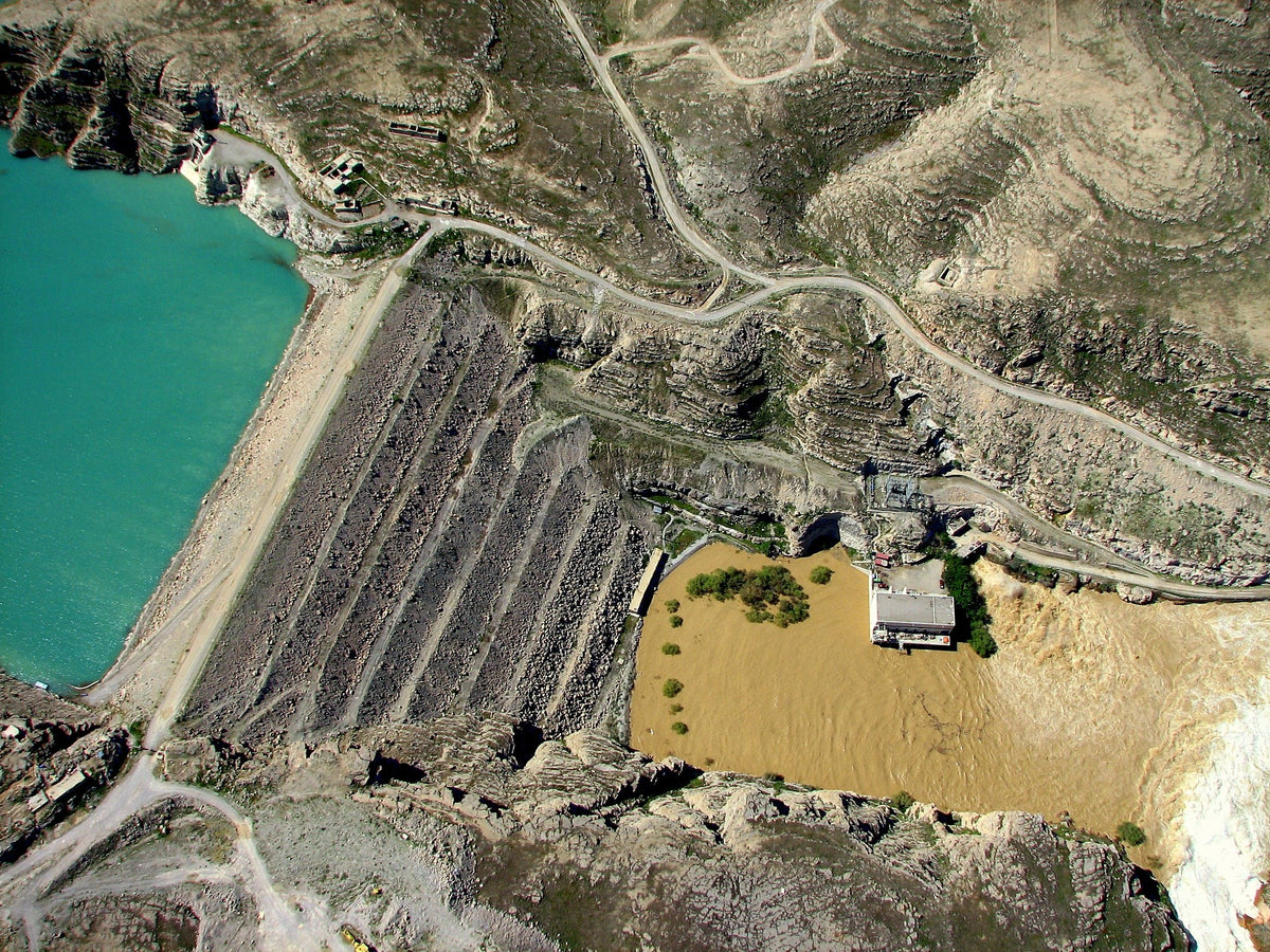 Kajaki Dam on the Helmand River in Afghanistan, a key infrastructure site during Operation HERRICK