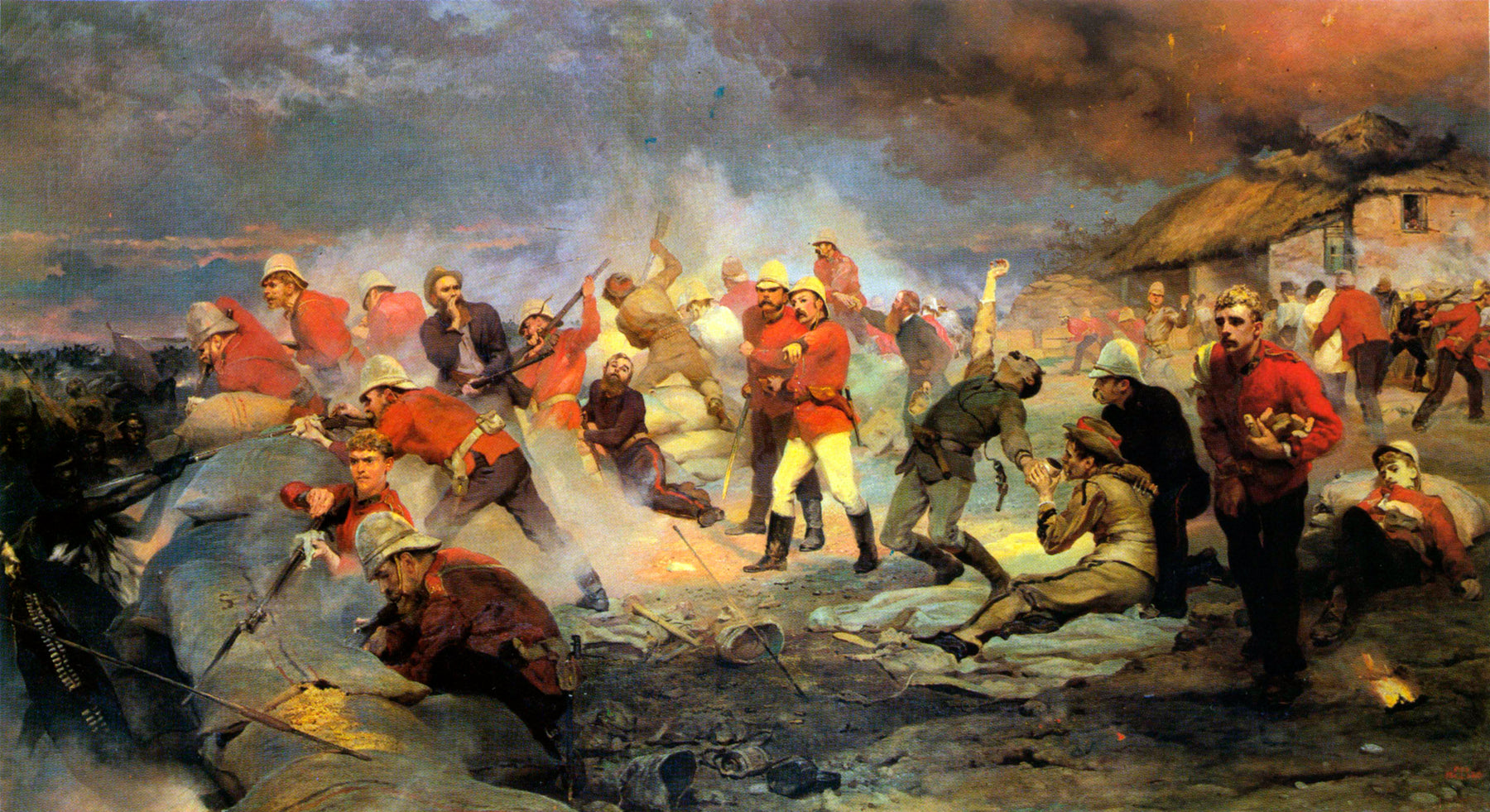 The Defence of Rorke's Drift by Lady Elizabeth Butler, depicting the battle of 22–23 January 1879