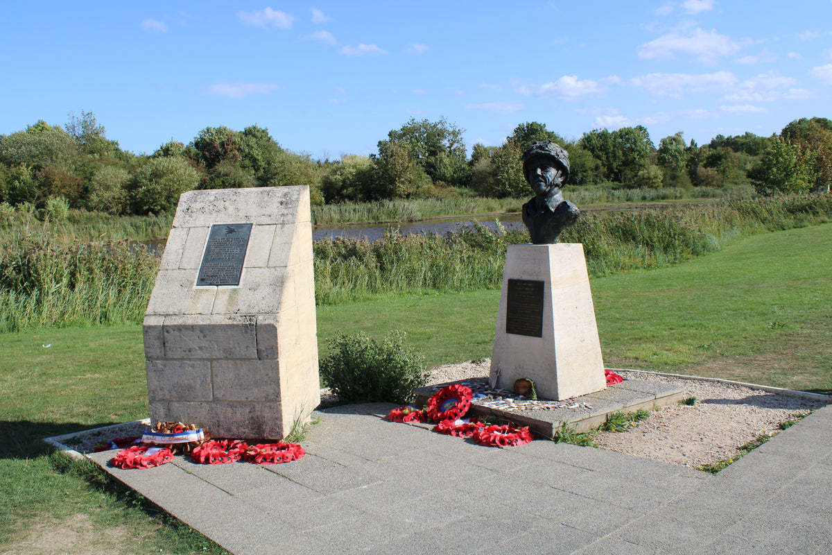 Memorial to Major John Howard at Pegasus Bridge