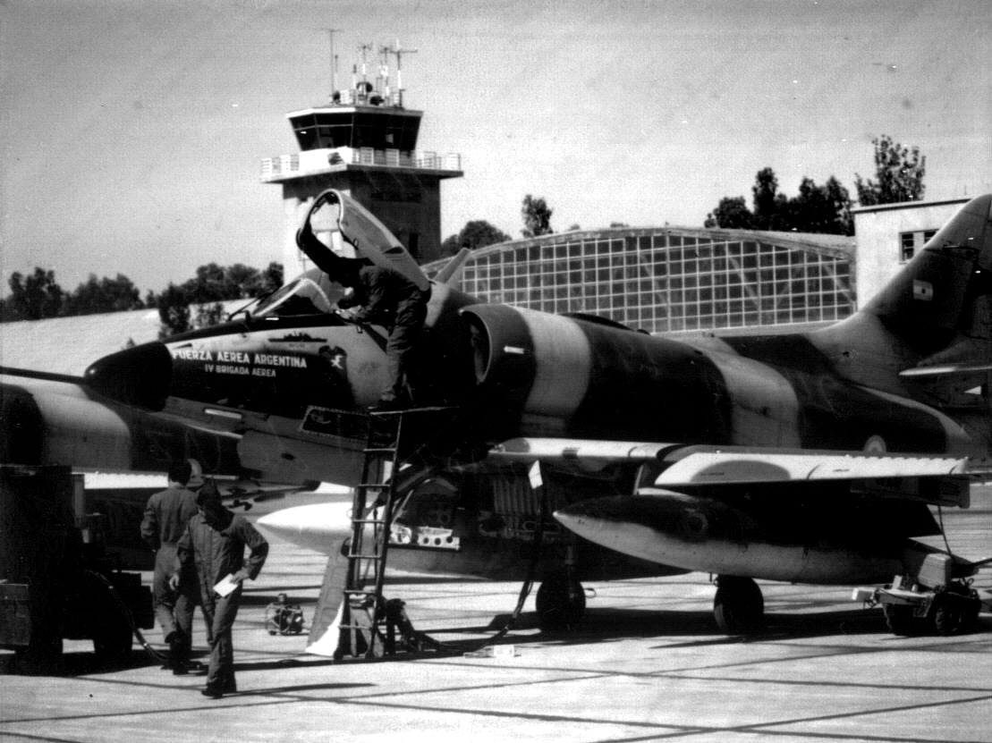 Argentine Air Force A-4C Skyhawk during the Falklands War
