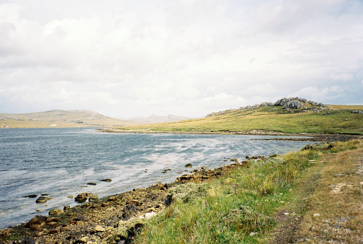 Mount Tumbledown, Two Sisters and Wireless Ridge viewed from Stanley Harbour, Falkland Islands