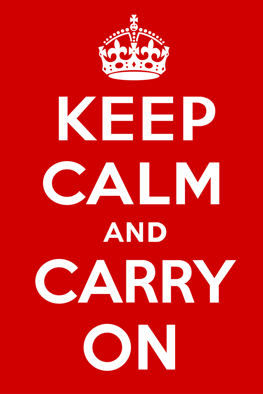 Keep Calm and Carry On, 1939 Ministry of Information poster
