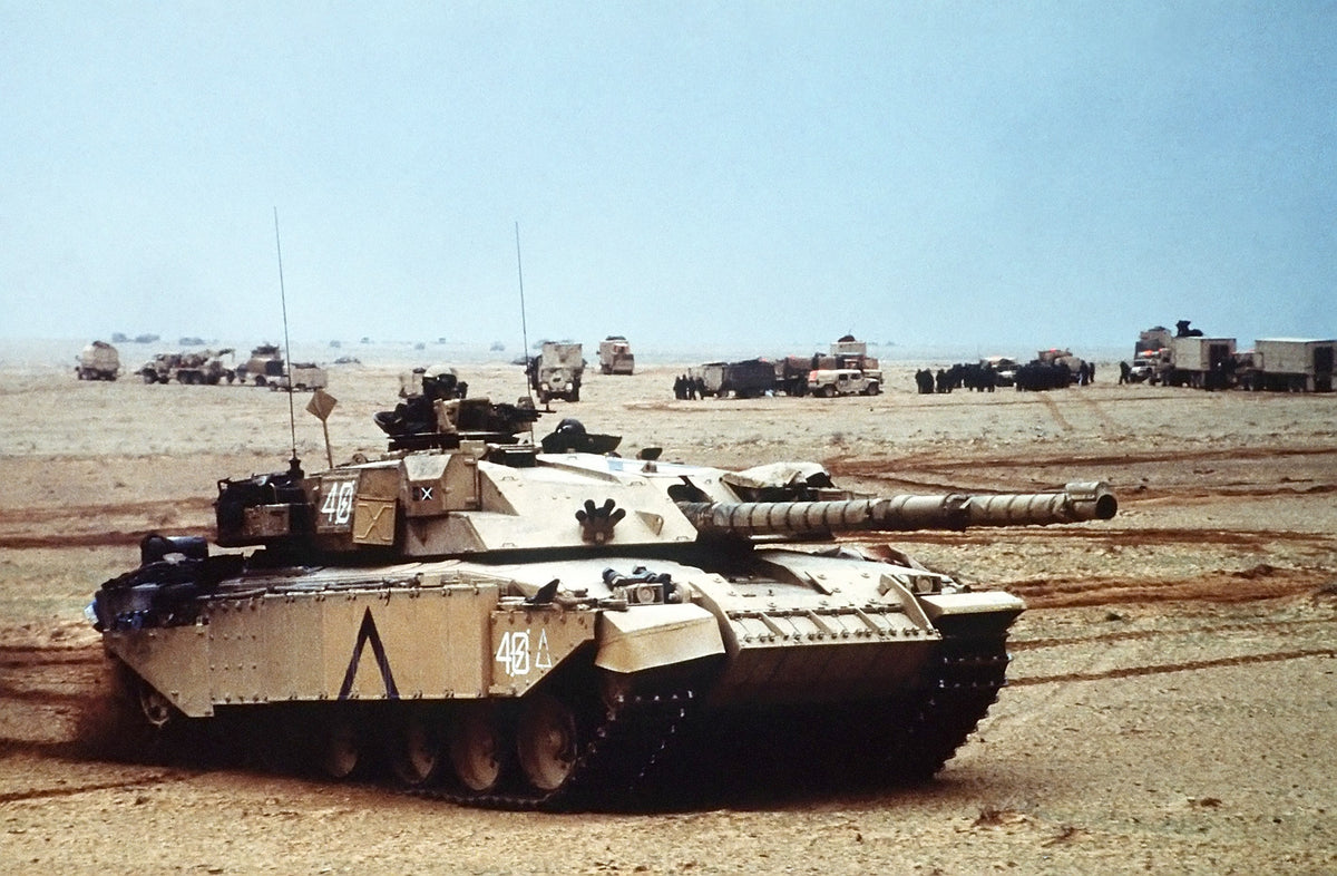 British Challenger 1 main battle tank deployed during Operation Desert Storm in 1991