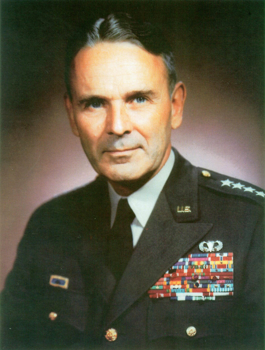 Official US Army portrait of General Maxwell D Taylor