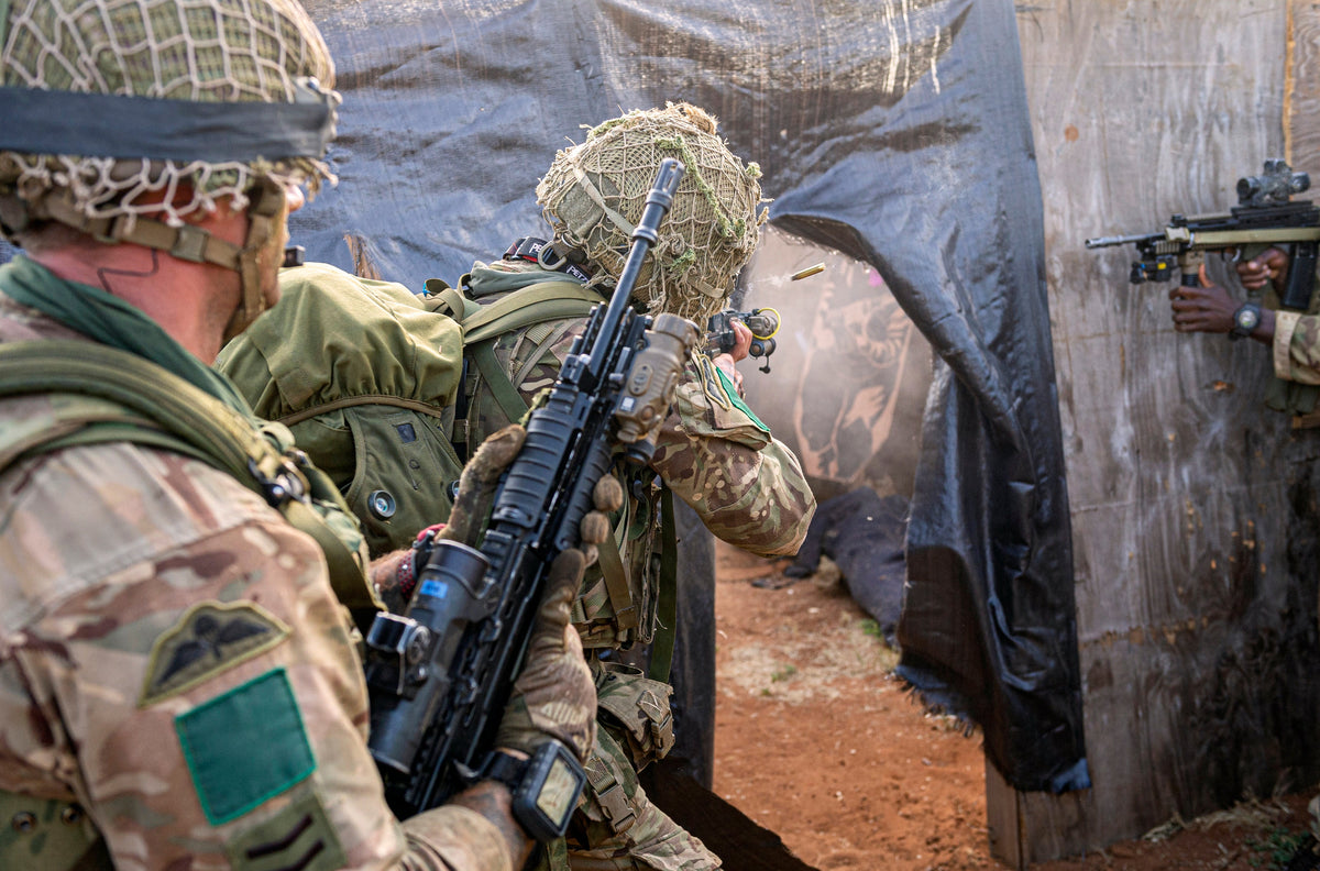 British soldiers training on Exercise Askari Storm in Kenya