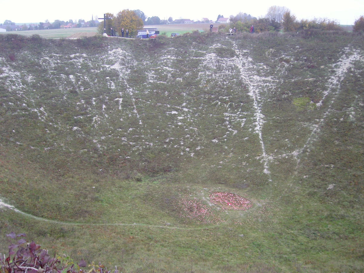Lochnagar Crater at La Boisselle on the Somme battlefield