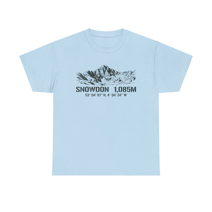 Snowdon 1,085M Mountain Tee with Coordinates