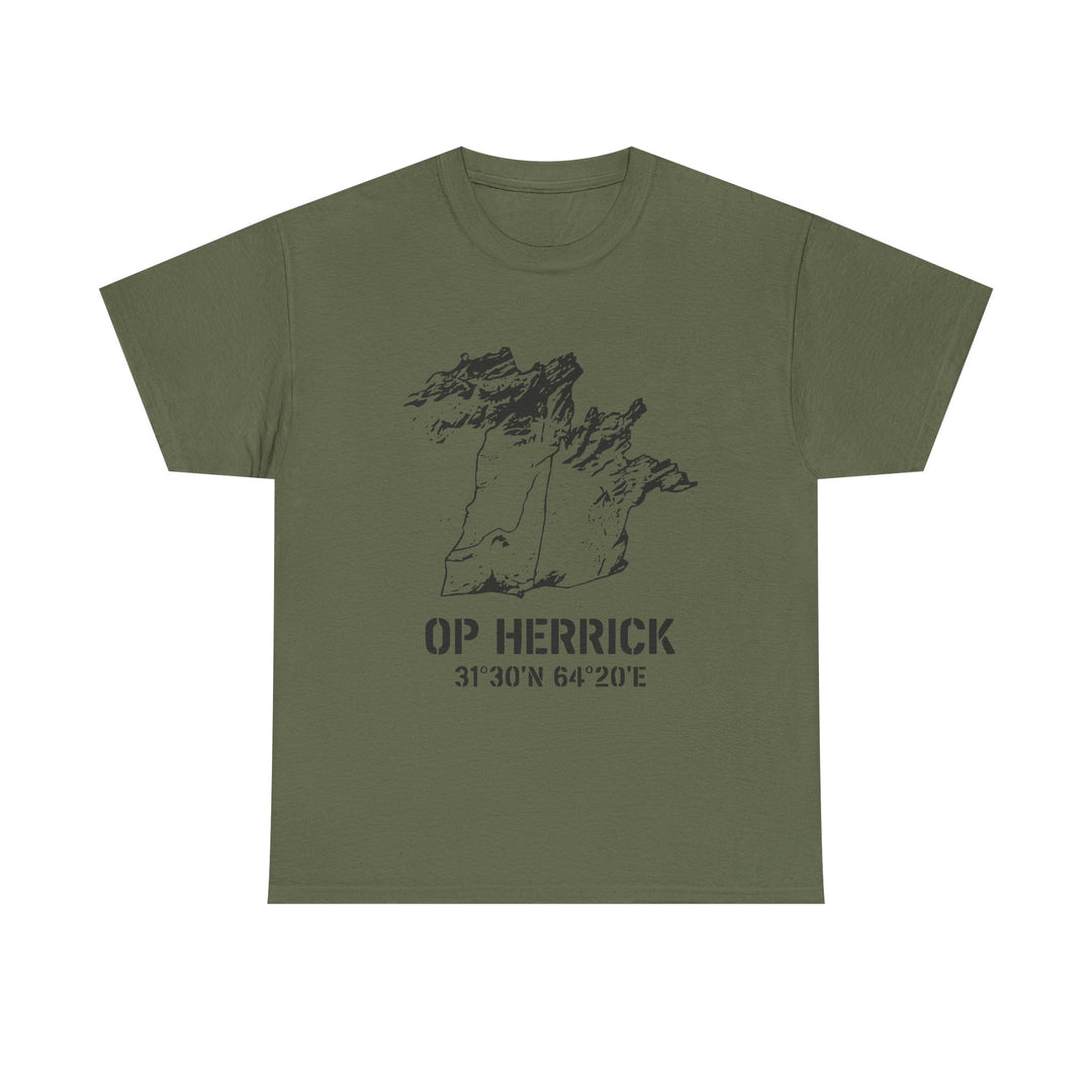 Op Herrick Lashkar Gah Coordinates T-Shirt - Helmand Province Military Graphic Tee