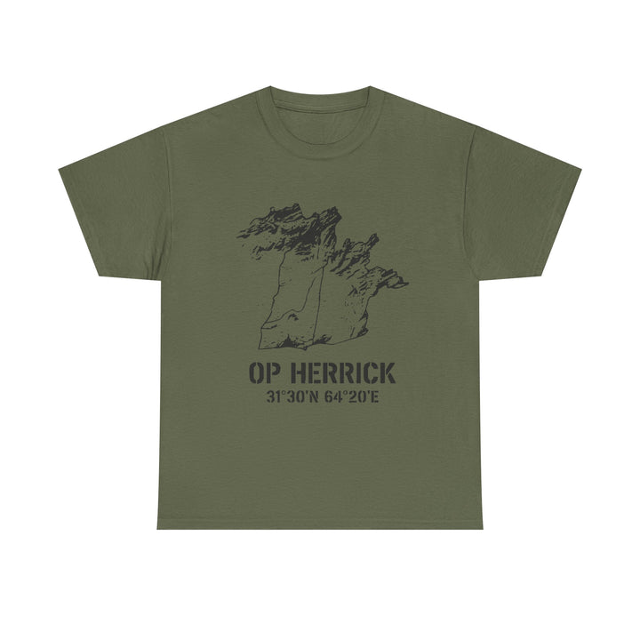 Op Herrick Lashkar Gah Coordinates T-Shirt - Helmand Province Military Graphic Tee