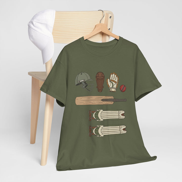 Cricket Gear Tee | Cricket Graphic T-Shirt