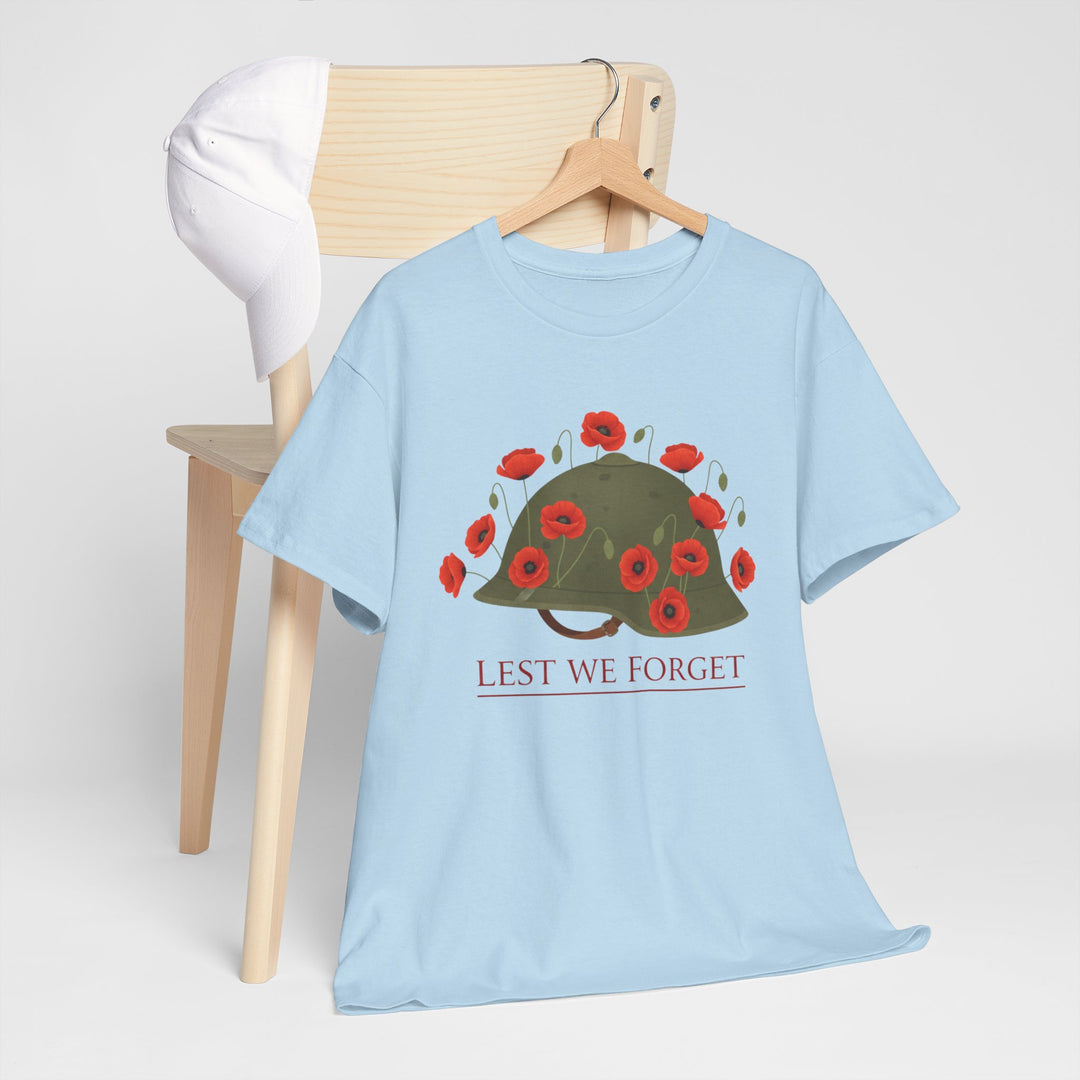 British Army Remembrance Shirt | Lest We Forget Poppy Helmet