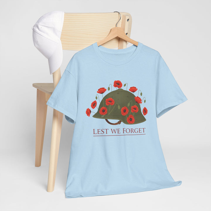 British Army Remembrance Shirt | Lest We Forget Poppy Helmet