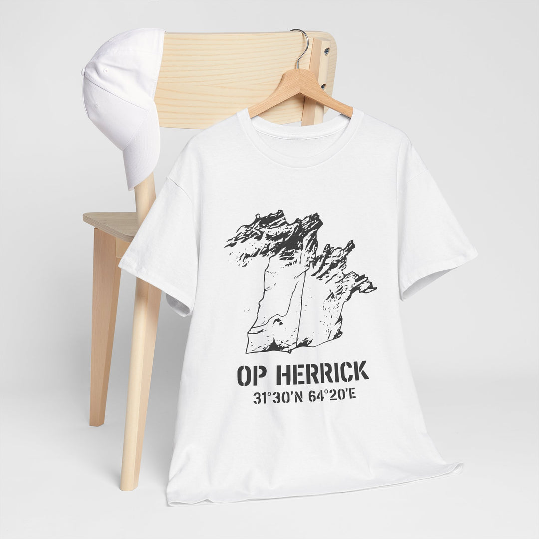 Op Herrick Lashkar Gah Coordinates T-Shirt - Helmand Province Military Graphic Tee