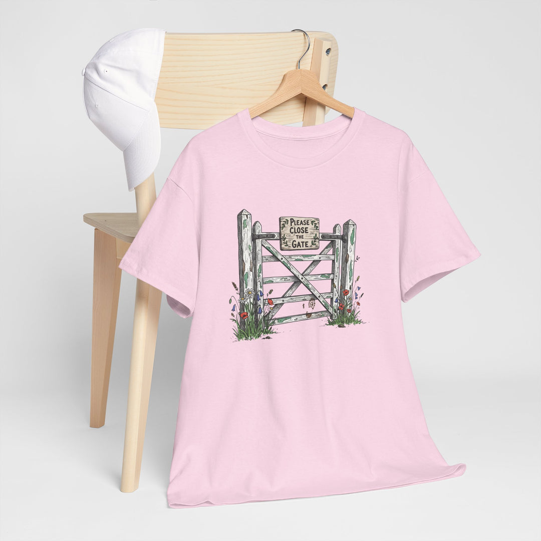 Close the Gate T-Shirt — Rural Discipline Heritage Graphic