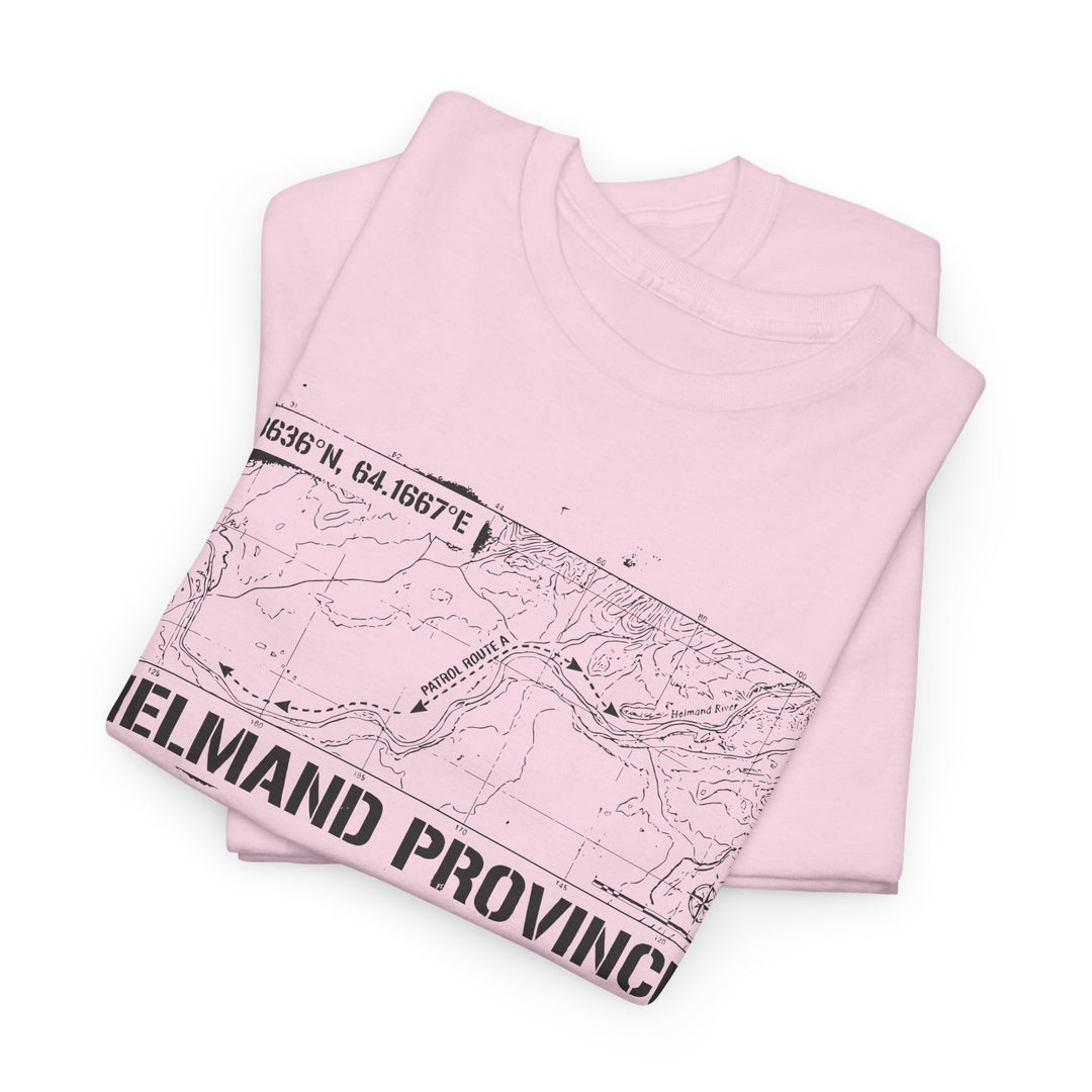 Op Herrick Helmand Province Map T-Shirt - Green Zone Military Graphic Tee
