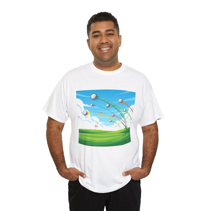 Golf Ball Flight T-Shirt | Golf Graphic Tee