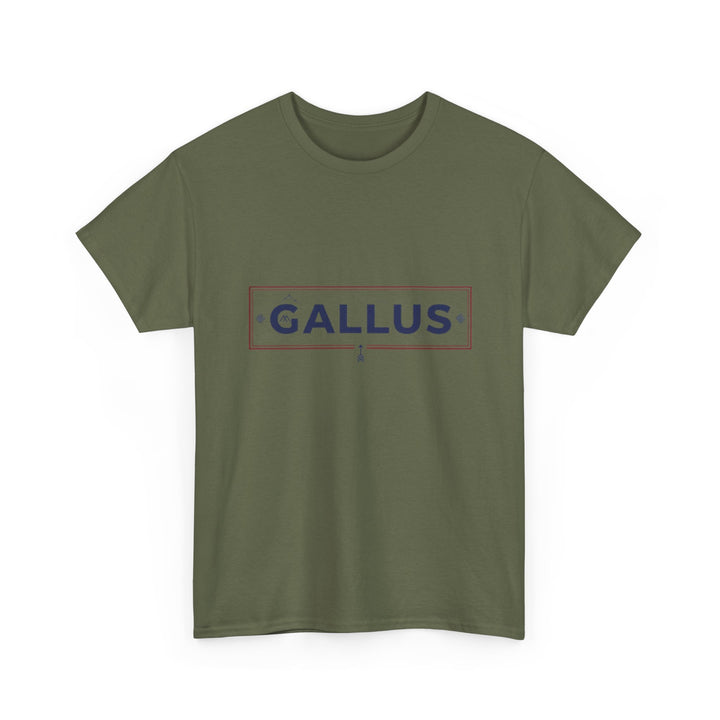Italy Map Tee — GALLUS Logo Casual Cotton T-Shirt