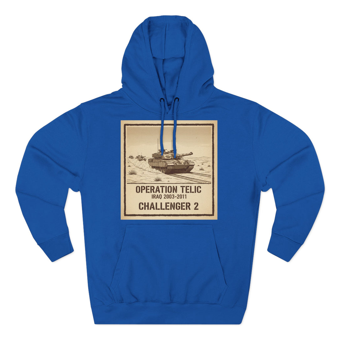 Challenger 2 Op Telic Hoodie — Iraq 2003 Armoured Heritage Graphic