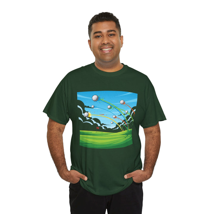 Golf Ball Flight T-Shirt | Golf Graphic Tee