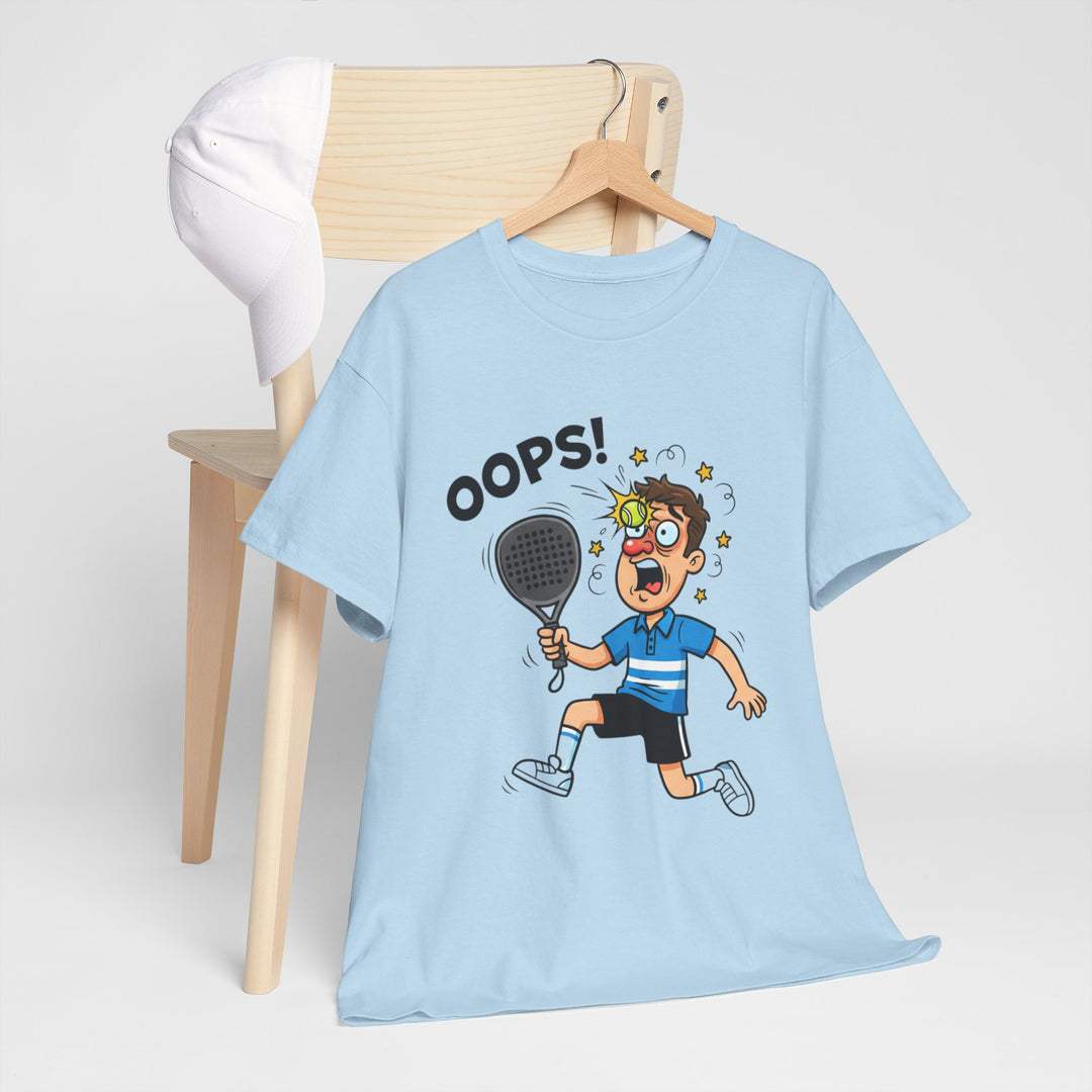 Cartoon Padel Oops! T-Shirt for Players