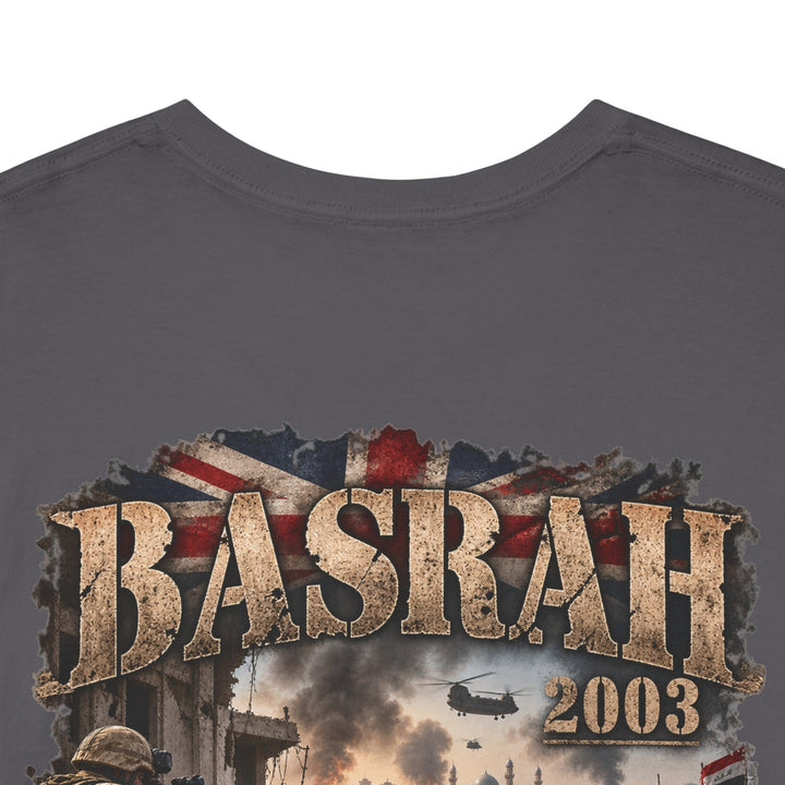 Basrah 2003 Military Graphic Tee — Veteran Iraq War Commemorative T-Shirt