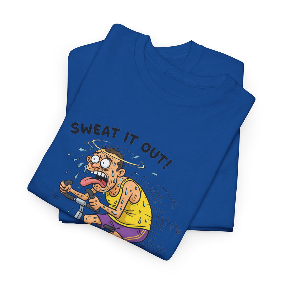 Stay laughing while cycling with the Funny Spin Bike T-Shirt. Comfortable cotton with a witty design, ideal for spin sessions and gym workouts.