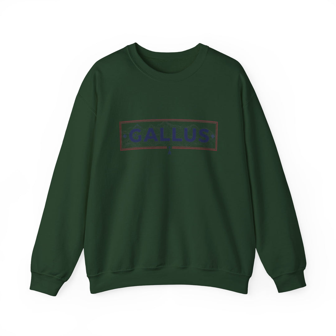 Spain Map Crewneck Sweatshirt — GALLUS Logo Travel Pullover