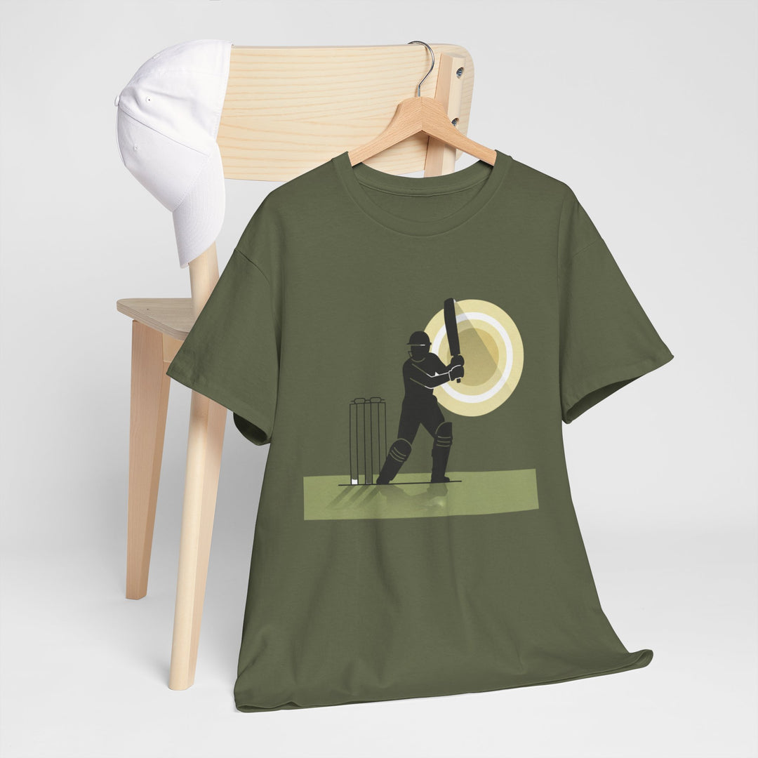 Cricket Player Silhouette T-Shirt