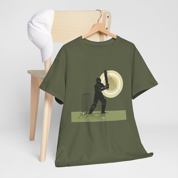 Cricket Player Silhouette T-Shirt