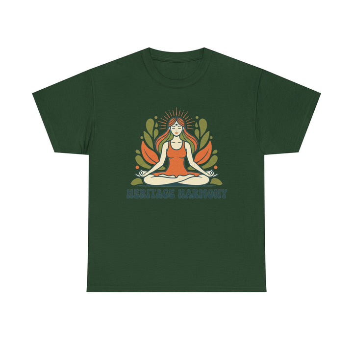 Yoga Meditation Tee – soft, breathable cotton designed for meditation and yoga practice. Comfortable, relaxed fit perfect for studio or casual wear.