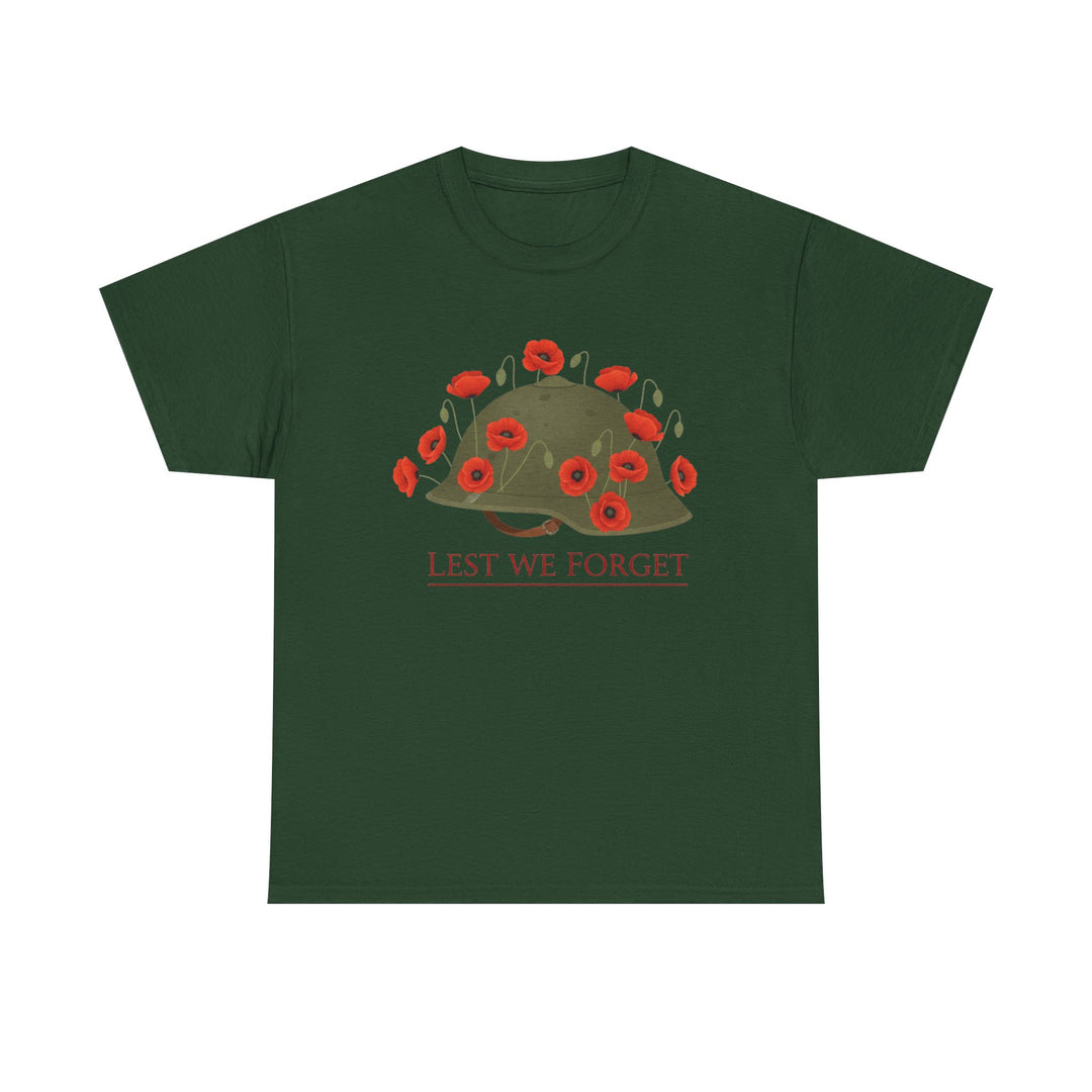 British Army Remembrance Shirt | Lest We Forget Poppy Helmet