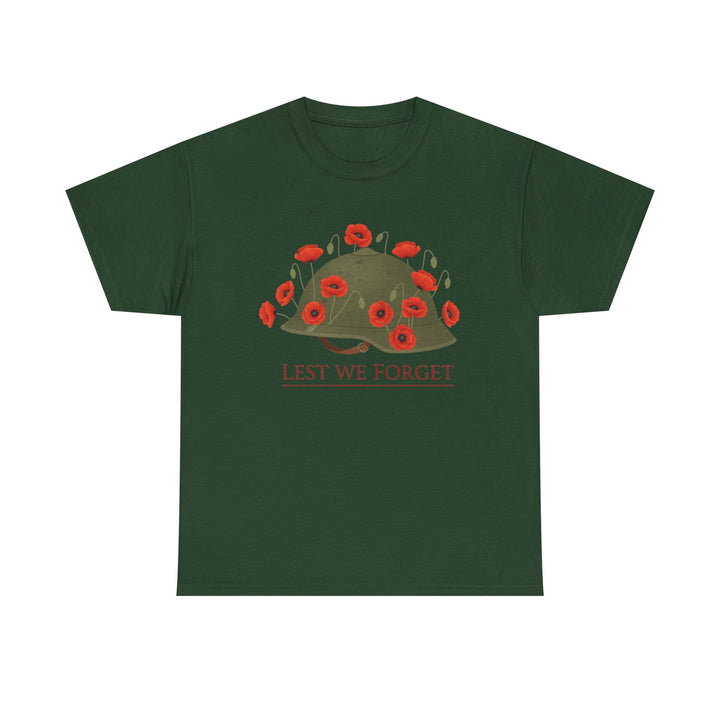British Army Remembrance Shirt | Lest We Forget Poppy Helmet