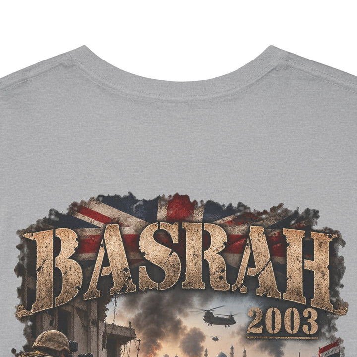 Basrah 2003 Military Graphic Tee — Veteran Iraq War Commemorative T-Shirt