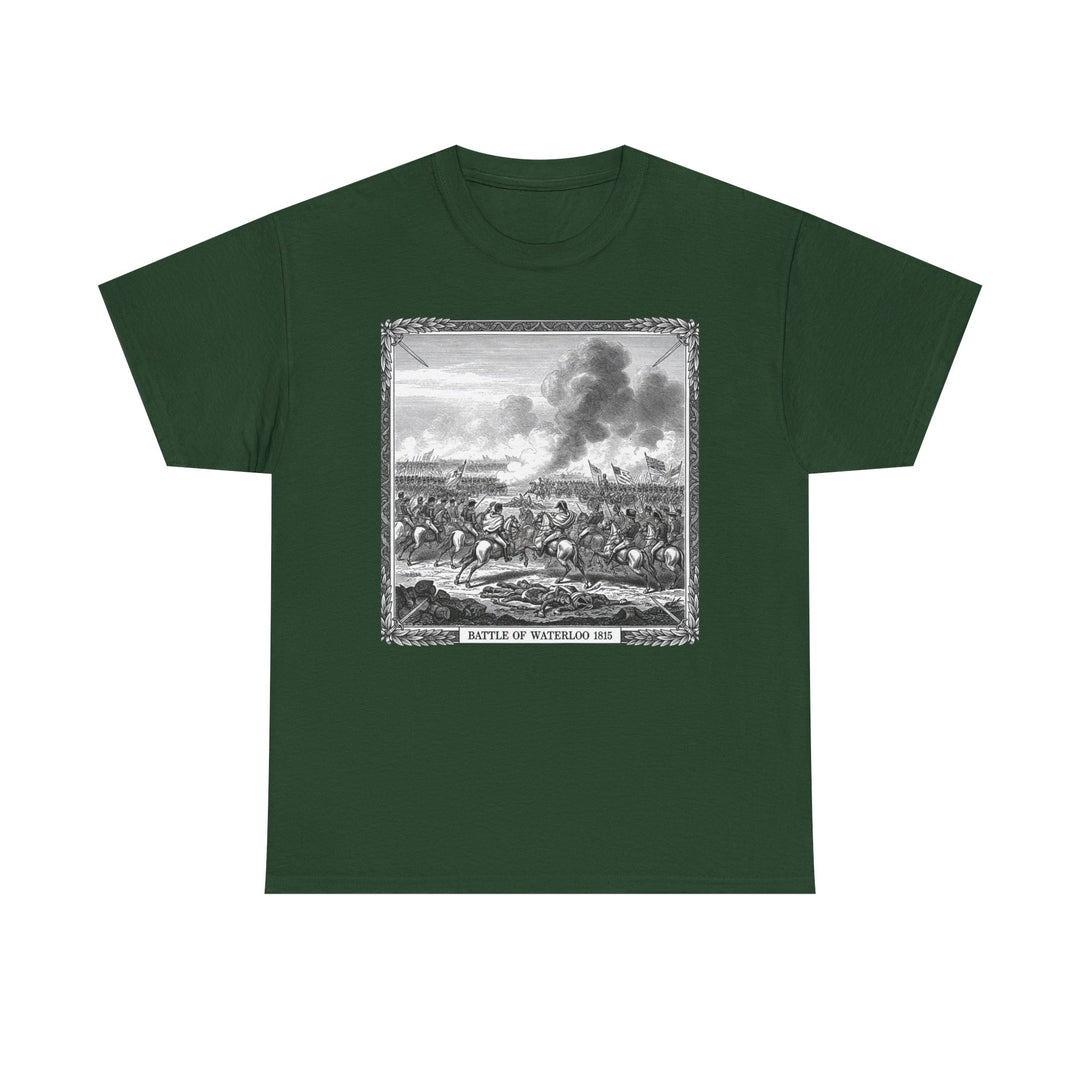 Battle of Waterloo Graphic Tee — Vintage Historical Print T-Shirt