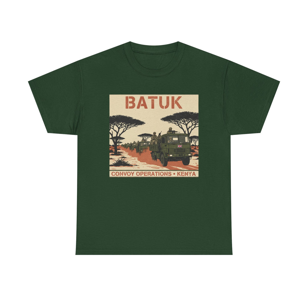 BATUK Convoy Operations Tee — Kenya Vintage Military Travel Graphic T‑Shirt