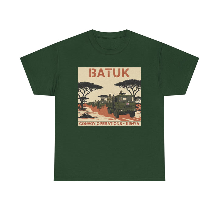 BATUK Convoy Operations Tee — Kenya Vintage Military Travel Graphic T‑Shirt