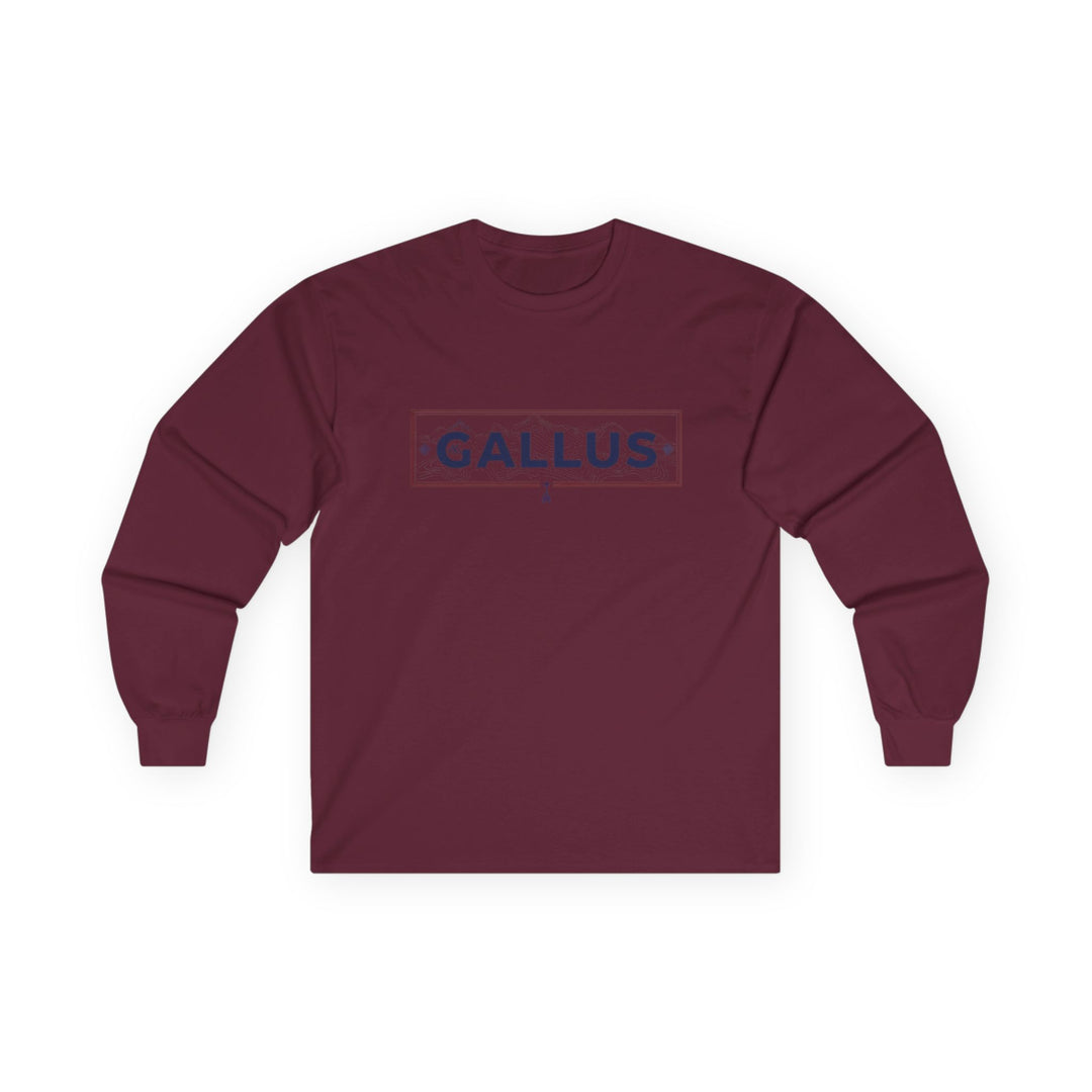 Spain Map Long Sleeve Tee — Gallus Logo Travel Shirt