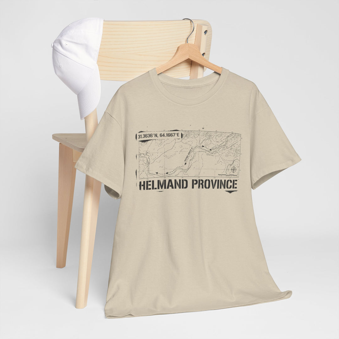 Op Herrick Helmand Province Map T-Shirt - Green Zone Military Graphic Tee