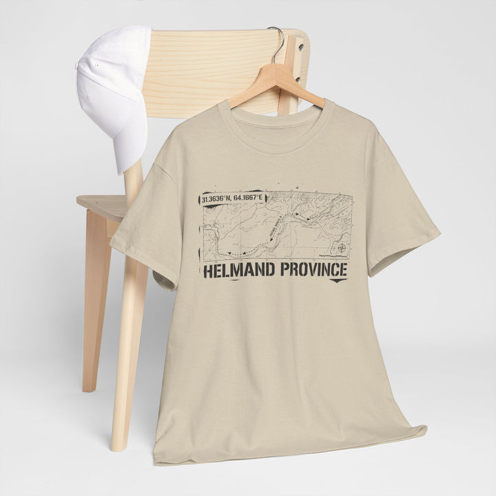 Op Herrick Helmand Province Map T-Shirt - Green Zone Military Graphic Tee