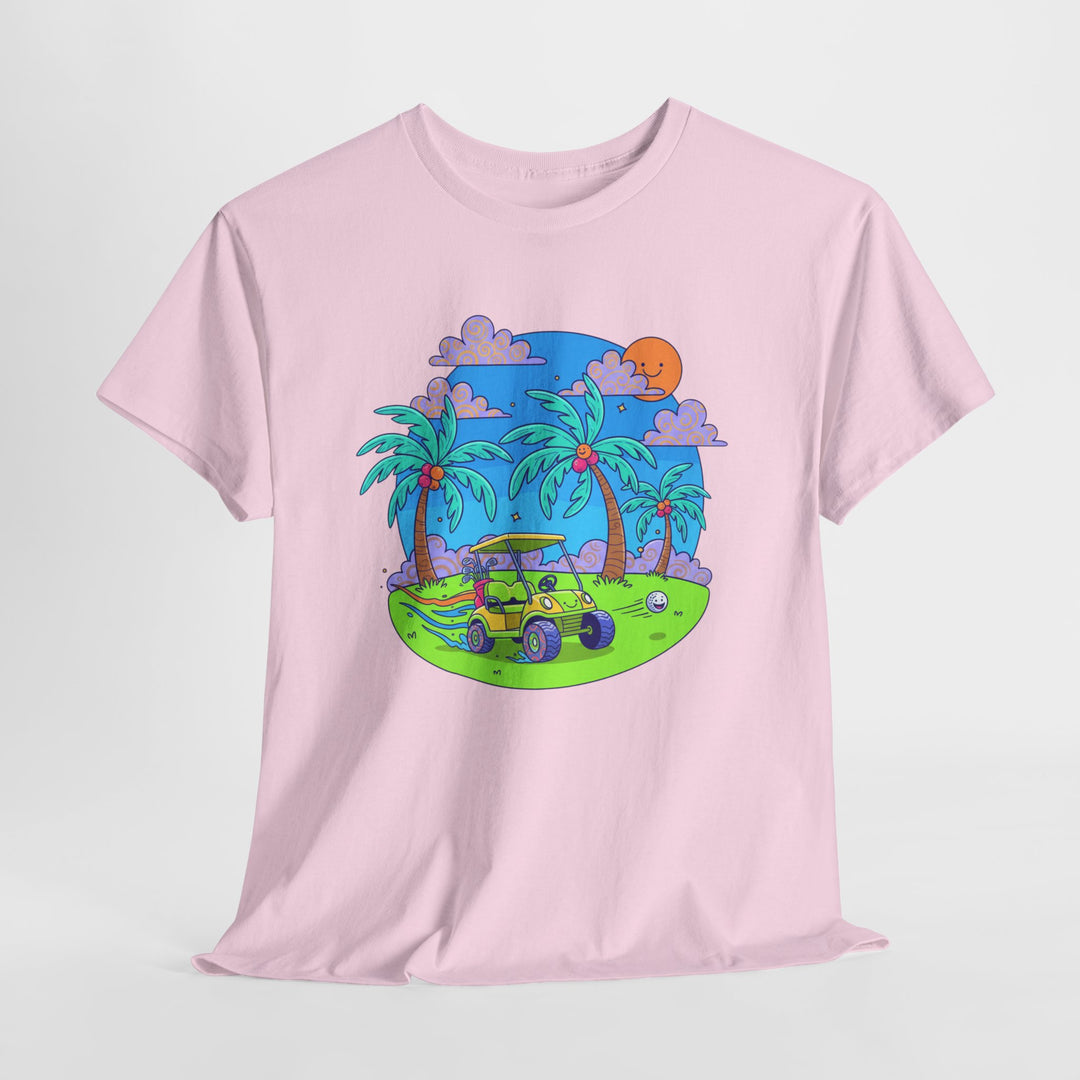 Island Style Golf Cart Beach T-Shirt