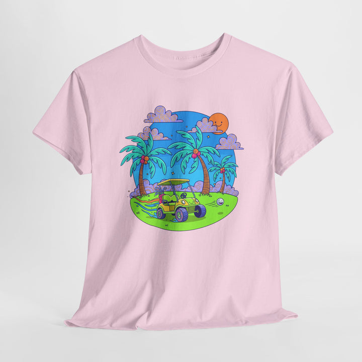 Island Style Golf Cart Beach T-Shirt