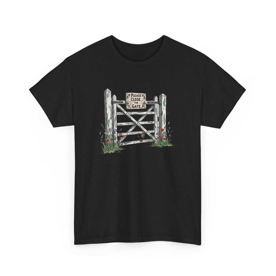 Close the Gate T-Shirt — Rural Discipline Heritage Graphic