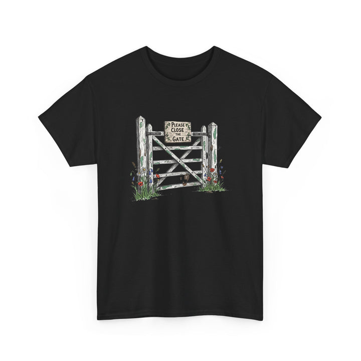 Close the Gate T-Shirt — Rural Discipline Heritage Graphic