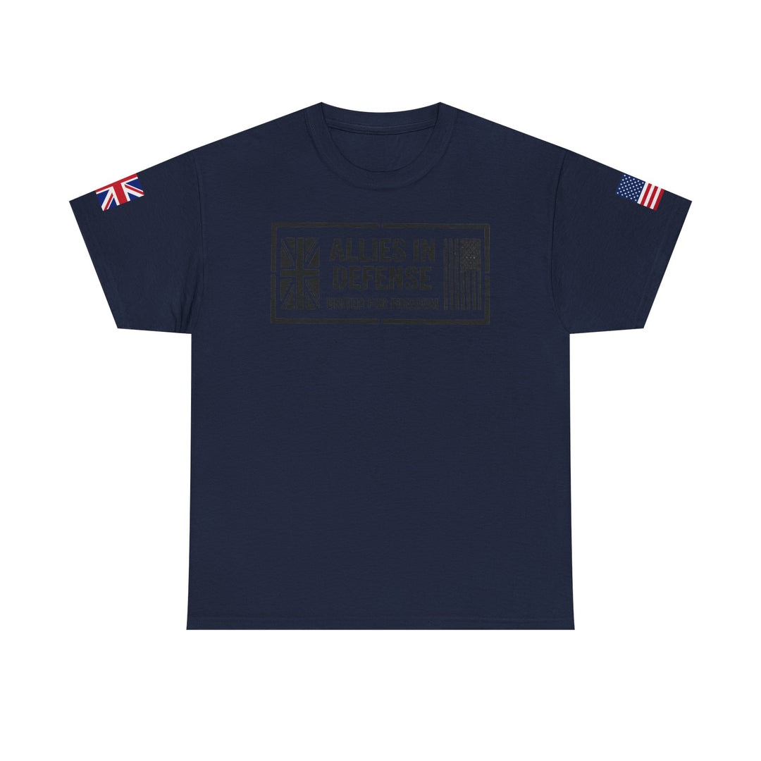 UK &amp; US Allies Defence Veteran Tee — Flags on Sleeves