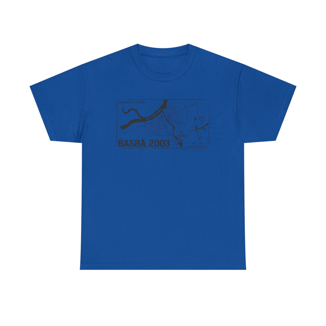 Basra 2003 Vintage Military Map T-Shirt