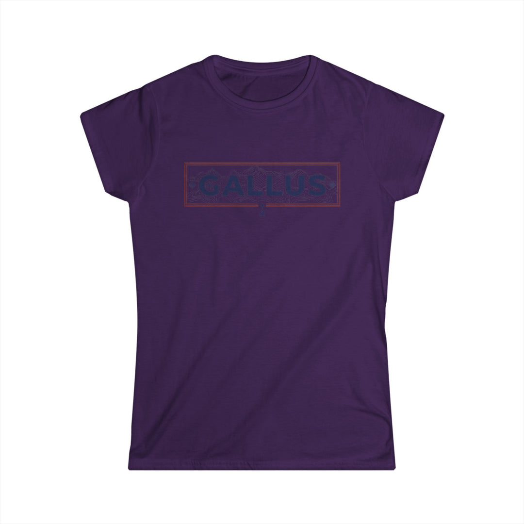 Spain Map Womens Tee — Gallus Logo Travel T‑Shirt