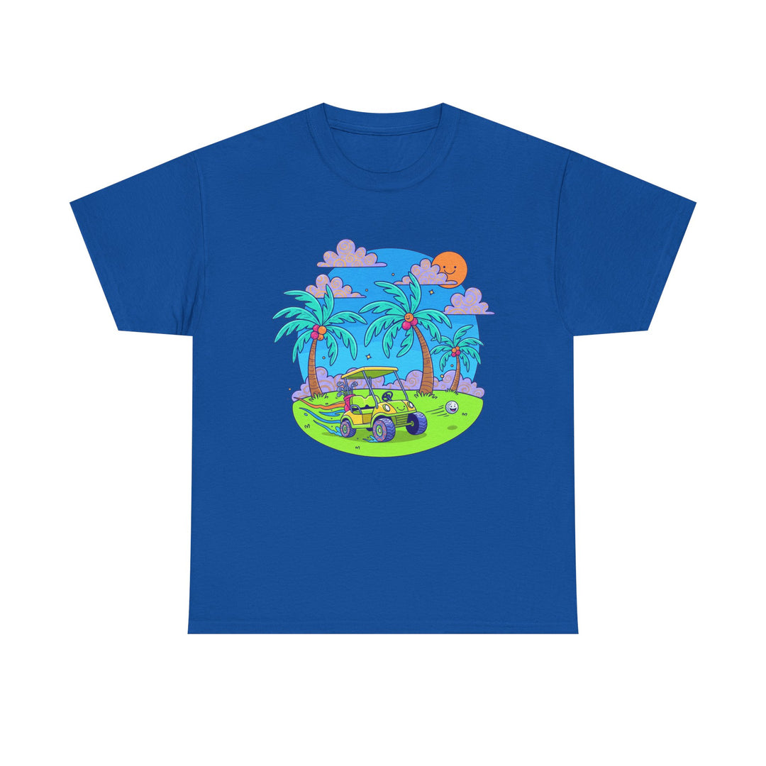 Island Style Golf Cart Beach T-Shirt