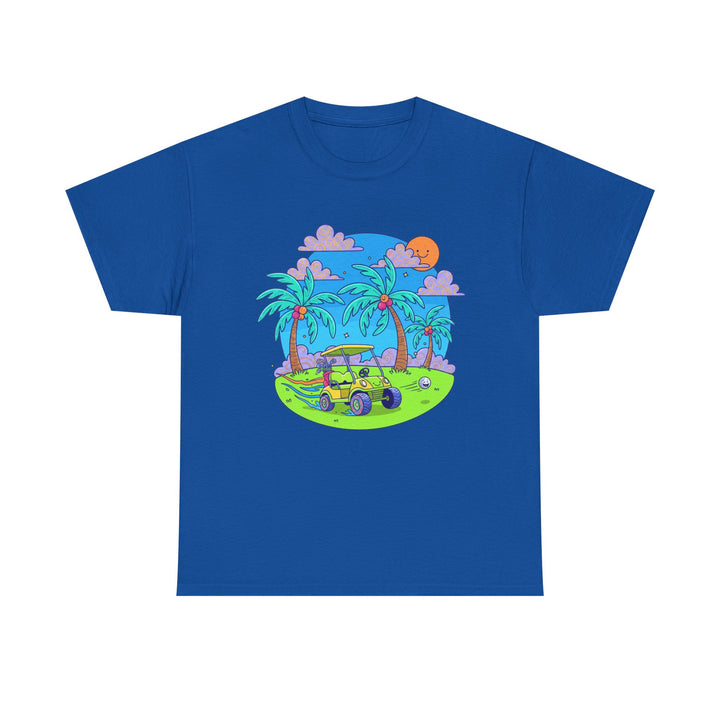 Island Style Golf Cart Beach T-Shirt